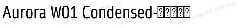Aurora W01 Condensed字体转换